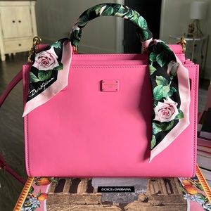 Dolce & Gabbana Medium Sicily 62 tote bag Pink Authentic